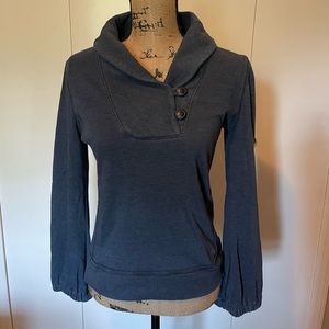 Converse Unisex Heather Blue Pullover Sweater, Size S